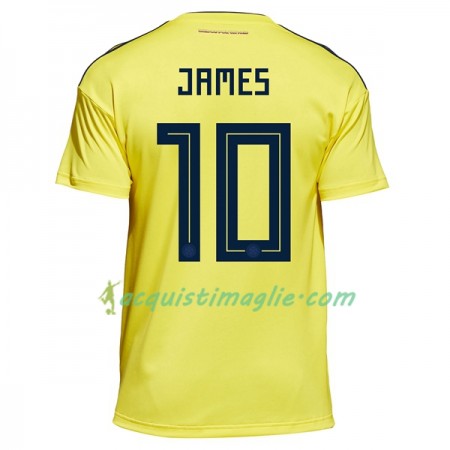 Divisa di Calcio Colombia James 10 Prima Mondiali 2018